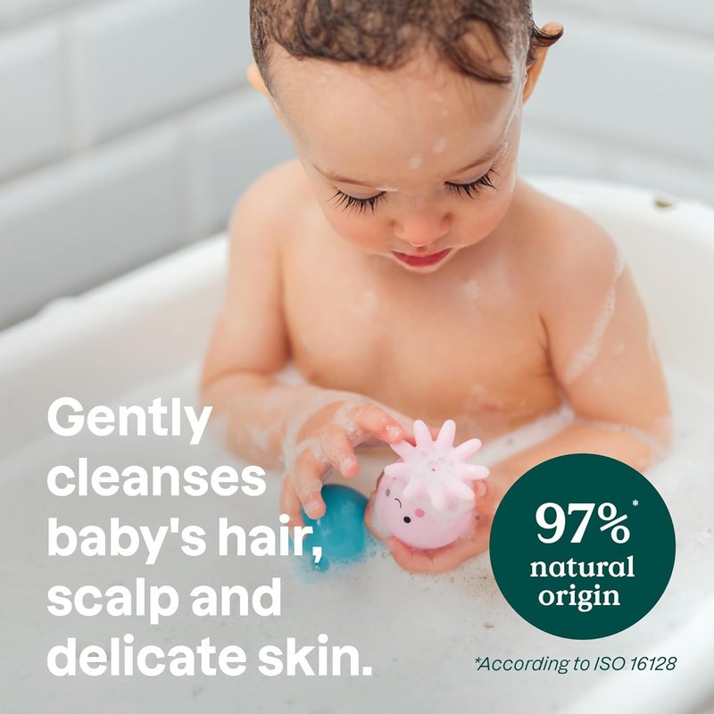 ATTITUDE Baby 2-in-1 Shampoo & Body Wash - EWG Verified, Vegan, Goodnight Scent | 8 Fl Oz
