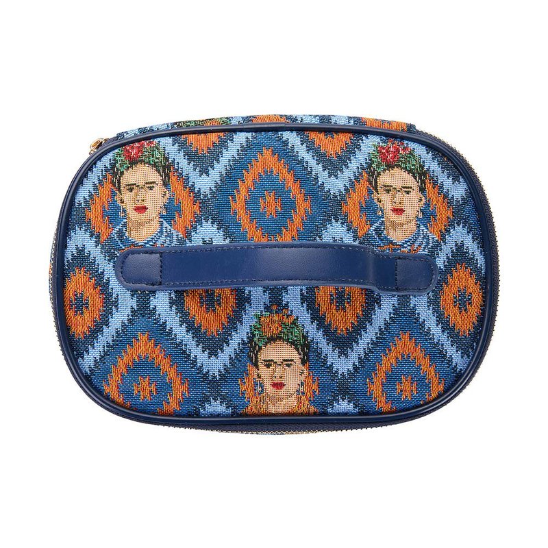 Signare Tapestry Toiletry Bag Makeup Organizer bag for Women with Mexican Folk Art Design