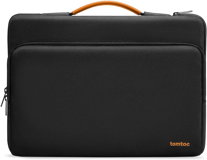 tomtoc 360 Protective Laptop Carrying Case for 2026 16-inch MacBook Pro M5 Pro/Max A3428 A3429, M4/M3/M2/M1 Pro/Max, Water-Resistant Laptop Bag Sleeve with Accessory Pocket for The New Razer Blade 15