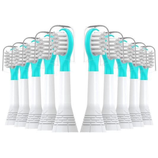 CILGEWH Kids Replacement Toothbrush Heads 10 Pack for Philips Sonicare Electric Toothbrush Soft Brush Head for Child 3-7 for Boy Girl,Blue