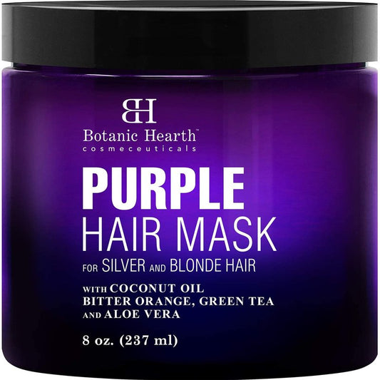 Purple Hair Mask for Blonde, Silver & Gray Hair - Sulfate & Paraben Free | 8 Fl Oz