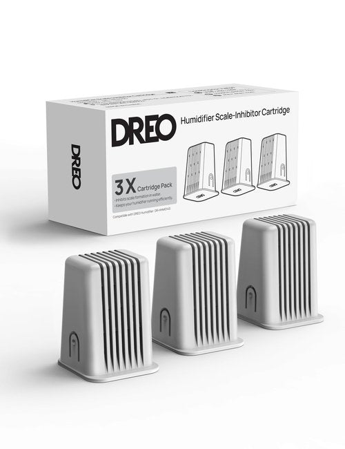 DREO Scale-inhibitor Cartridge 3-Pack for Evaporative Humidifier, Compatible with DREO Humidifier 774S, Improve Water Quality, Healthier Mist Output, Eliminate White Dust, Easy to Clean, Replaceable