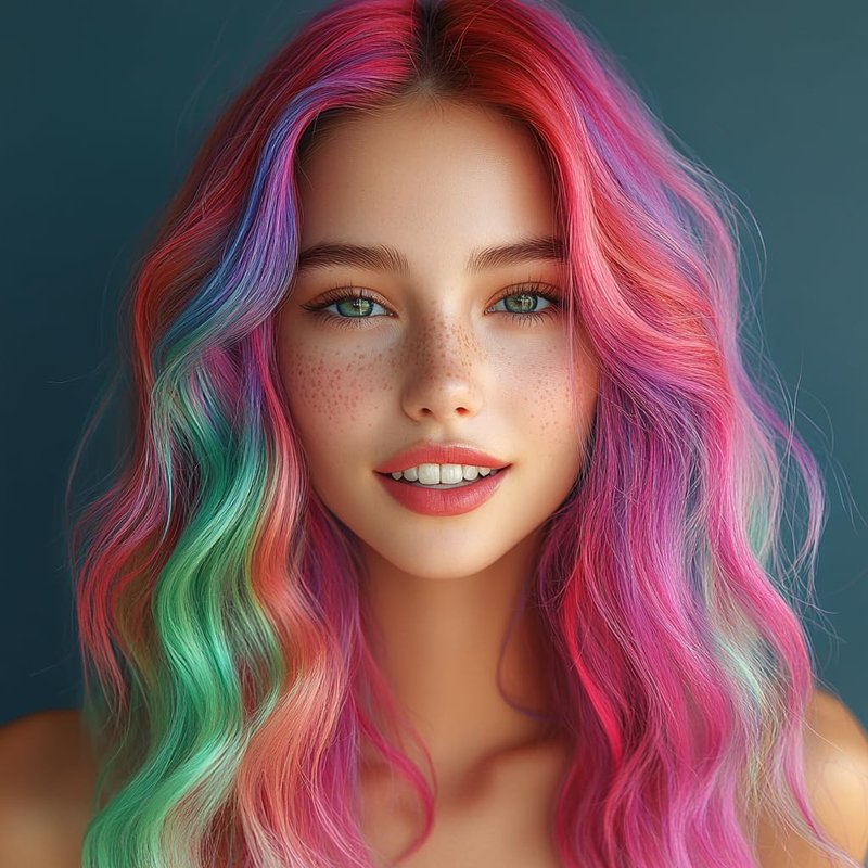 5PC Temporary Hair Color Spray Set, Pink Red Purple Blue Green Hair Spray for Women Kids Men, 1-Day Washable Hairspary for Halloween, Cosplay, Crazy Hair Day, Festivals & Parties