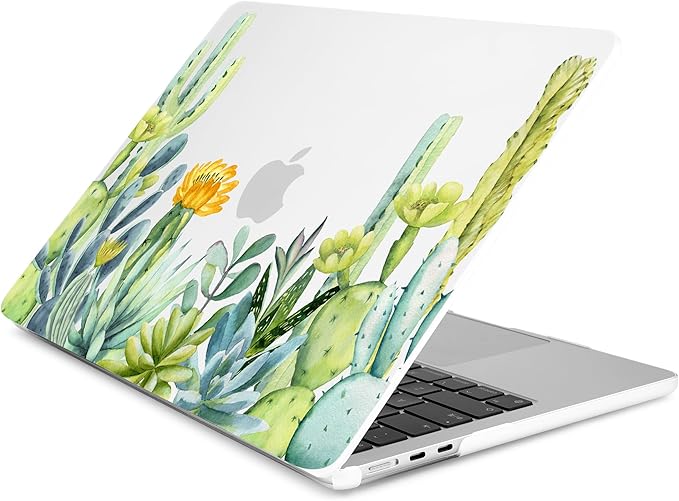 Batianda Premium Case for New MacBook Air 15 inch with M5 M4 M3 M2 Chip 2026 2025 2024 2023 Release, Designed Ultra-Slim Hardshell & Keyboard Cover & Screen Protector 4-in-1 Bundle, Cactus