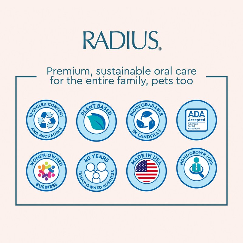 RADIUS Totz Toothbrush Extra Soft Brush BPA Free & ADA Accepted Designed for Delicate Teeth & Gums for Children 18 Months & Up - Purple Pink Coral - Pack of 3