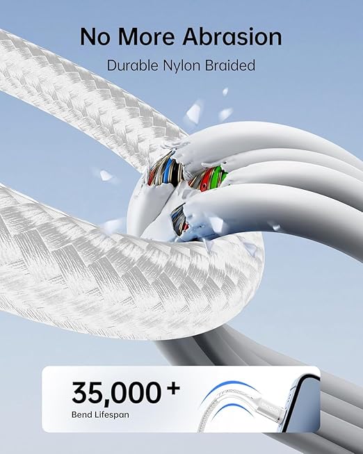 Short Multi Charging Cable 1FT 2Pack 3 in 1 Charger Cord Braided Universal Phone Cords with Lightning/Type C/Micro USB Connectors, Multiple USB Cable for iPhone/Samsung/Google Cell Phones and More