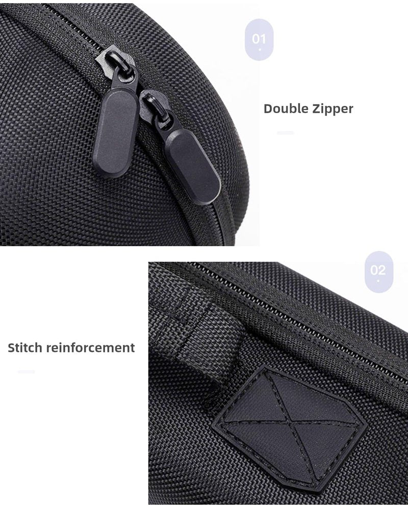 BUBM Travel Case for Airstrait Straightener/Corrale Styler Straightener,Airstrait HT01 Accessories Tools Hard Case, Waterproof Storage Bag - Black