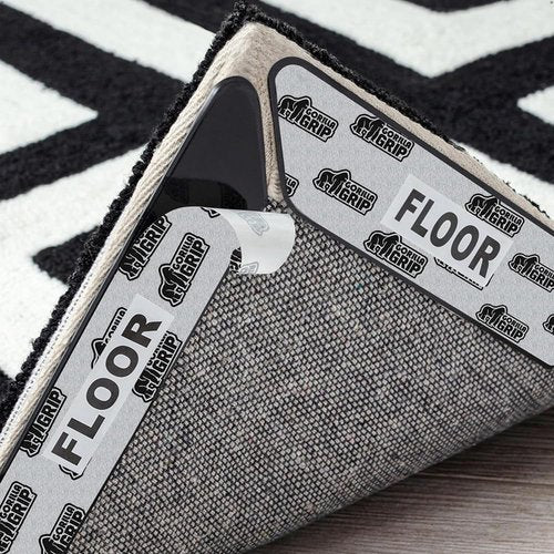 GORILLA GRIP Rug Gripper Pads - Reusable Double-Sided Stickers for Secure Carpet Hold | 8 Pcs