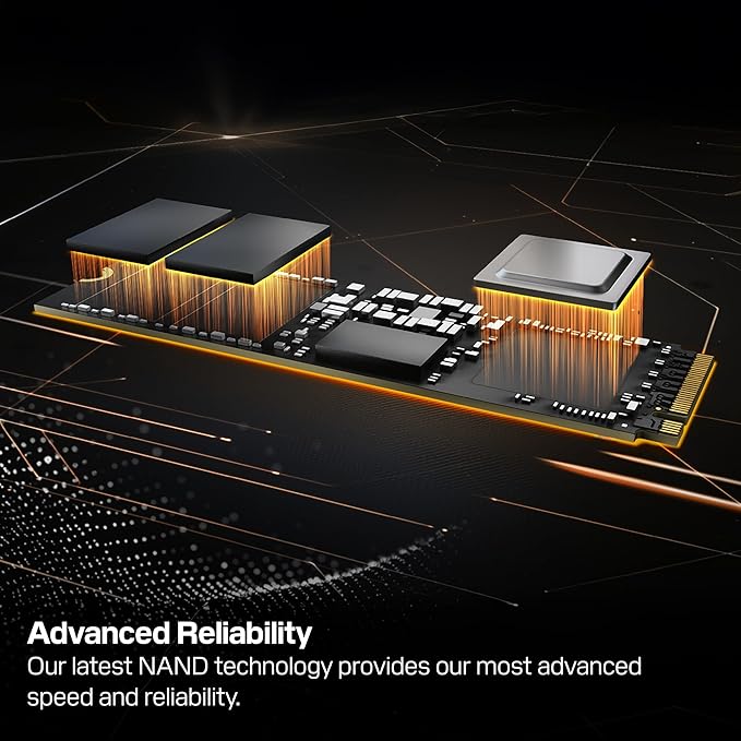 WD_Black SN8100 1TB NVMe SSD - PCIe 5.0x4, M.2 2280, Up to 14,900MB/s Read Speed, up to 11,000MB/s Write Speed, Best for AI Applications, Gaming, and Video Editing - WDS100T1X0M