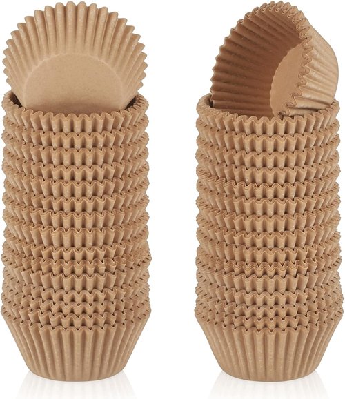 Caperci Mini Cupcake Liners - 500 Count Greaseproof Muffin Wrappers | No Smell, Perfect for Baking