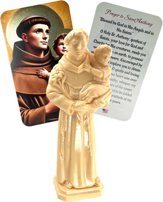Westmon Works Saint Anthony Statue Kit - Prayer Card for Lost Objects | Made in the USA