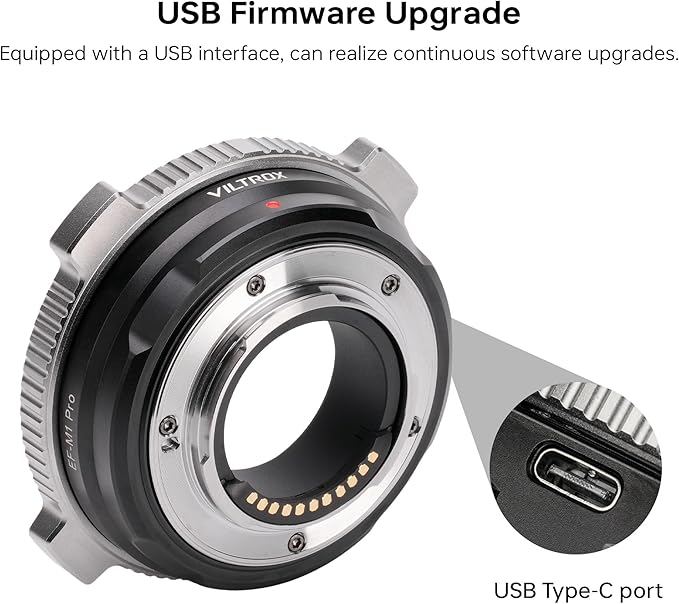 Viltrox EF-M1 Pro Auto Focus Lens Adapter for Canon EF/EF-S Lenses to Micro Four Thirds M4/3 Cameras