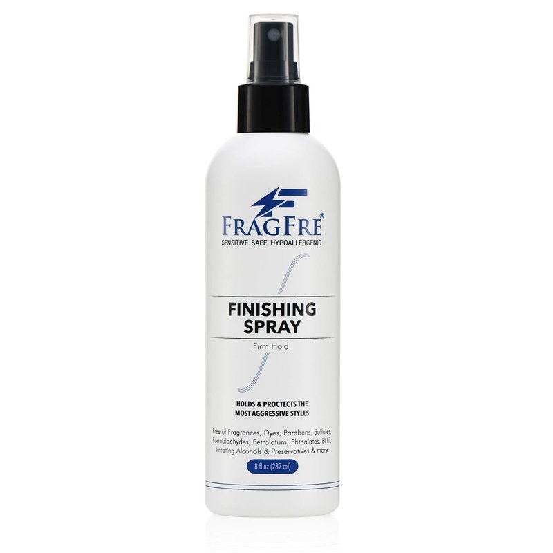 Hair Finishing Spray - Firm Hold, Fragrance-Free, Hypoallergenic | 8 oz, Vegan, Paraben-Free, Sensitive Skin