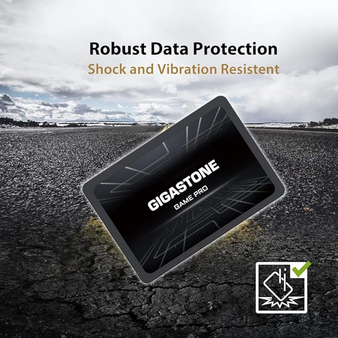 Gigastone 128GB SATA SSD (2-Pack) 2.5 inch SSD 500MB/s Upgrade Laptop PC Memory and Storage PS4 HDD Replacement 2.5" Internal Solid State Hard Drives SATA III SLC Cache 3D NAND Game Pro Performance