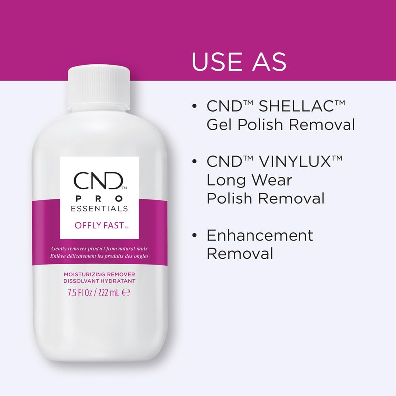 CND OFFLY FAST Moisturizing Nail Polish Remover, 32 fl oz