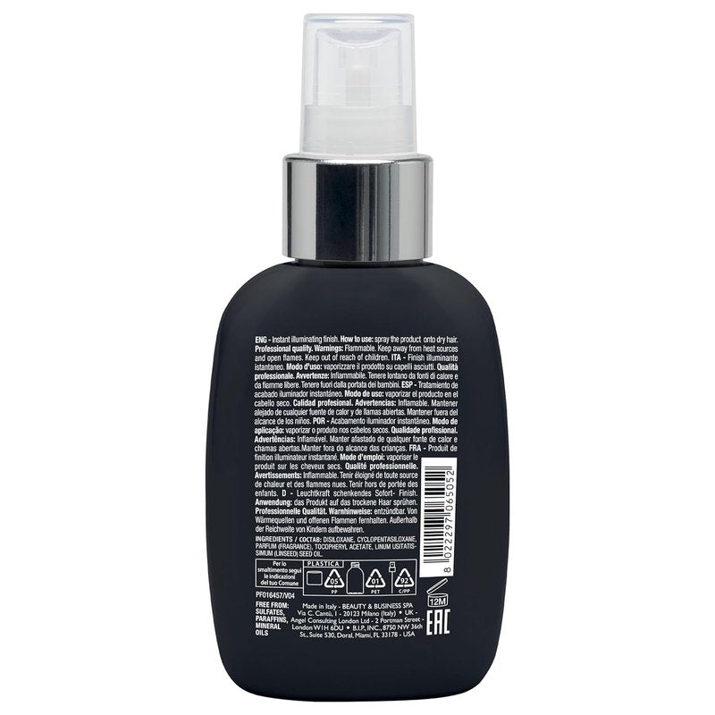 ALFAPARF MILANO Semi di Lino Sublime Cristalli Smoothing Spray - Lightweight Hair Oil Serum for Gloss & Shine | 4.23 fl oz