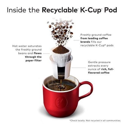 McCafe Single Serve Coffee Pods - Medium Roast Keurig K-Cups | 12 Count for Rich Flavor