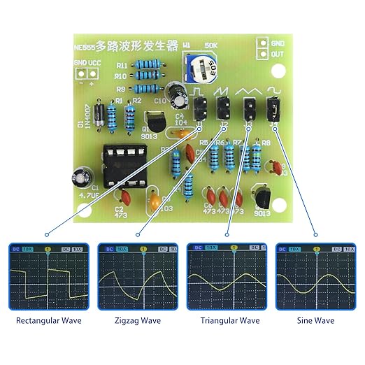 Yidab Soldering Practice Kit DIY Multiplex Waveform Generator Plug-in Circuit Kit Learn Soldering Kit for Beginners