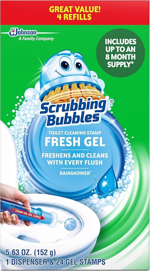 Scrubbing Bubbles Fresh Clean Toilet Cleaning Gel Discs, 24 count, 5.36 o