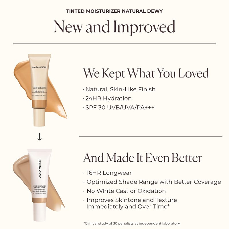 Tinted Moisturizer Natural Dewy SPF 30-4N Teak by Laura Mercier for Women - 1.5 oz Makeup