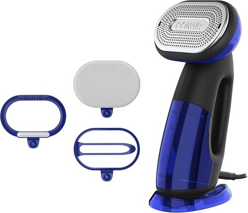Conair Turbo ExtremeSteam 2-in-1 Handheld Steamer & Iron - 1875W Garment Care in Black/Blue