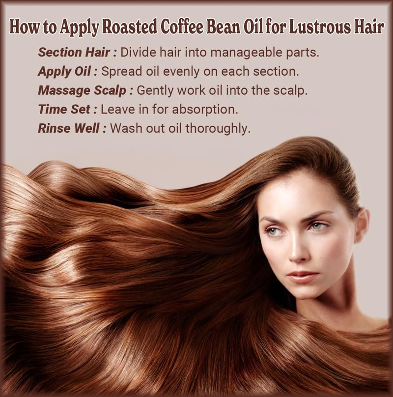 Natural Born Oils Roasted Coffee Bean Oil, 8oz, Organic, Cold-Pressed, Vitamin-Rich, Skin Radiance Enhancer, Hair Conditioner