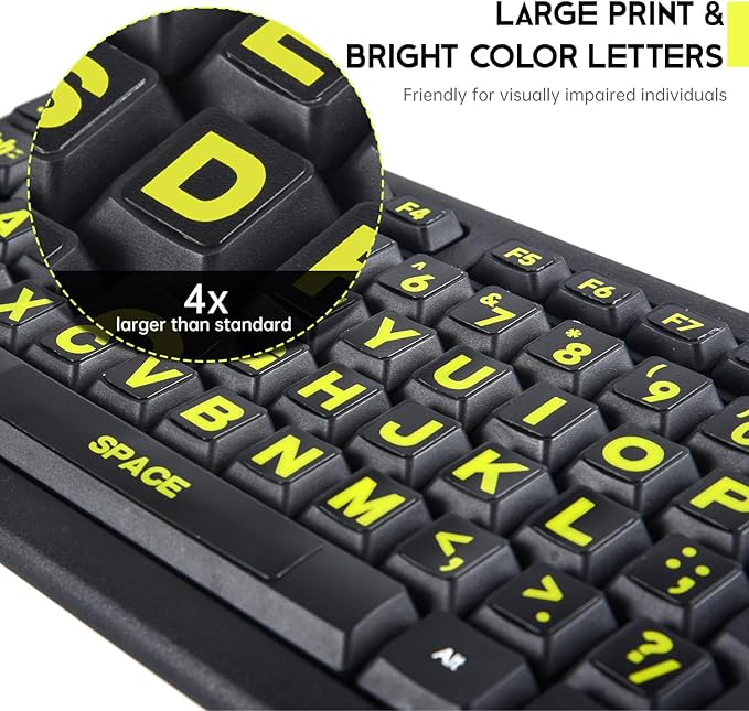 English Keyboard Letter Stickers Full Size Universal PC Computer Laptop Desktop Keyboard Replacement English Keyboard Stickers, QWERTY Alphabet KeyboardStickers -1PCS