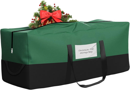 Skiennix Christmas Tree Storage Bag - Fits Up to 10 Ft Tall Trees | Heavy-Duty 600D Oxford Material with Reinforced Handles & Dual Zipper