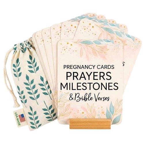 Lumont Pregnancy Essentials Gift Set - Must-Have Items for First-Time Moms | Prayer Cards & More
