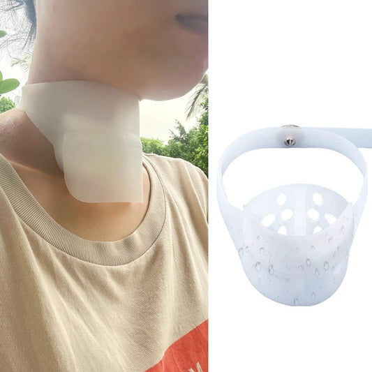 Sulieschen Stoma Guard Tracheostomy Shower Cover – Waterproof Silicone Neck Protection for Post-Tracheotomy Patients, Adjustable Fit, Breathable, Safe & Comfortable, Practical Gift for Recovery