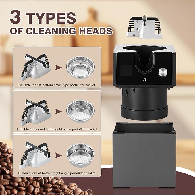 NUETRAL NS300 Pro Electric Portafilter Cleaner-Automatic Coffee Grounds Cleaning Machine-Knock box for Espresso coffee-Espresso Puck Sucker-Suitable for 58mm portafilters.