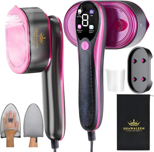 Skiennix Travel Steamer for Clothes - Fast 10s Heat Up, 4 Adjustable Modes, 100ml Tank | Pink