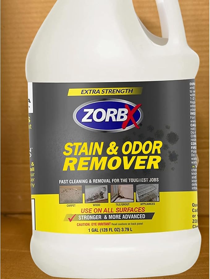 ZORBX Extra Strength Cleaner Spray 128 FL Oz Refill â Scrub Free Formula - Bleach Free Formula for Shower, Bathroom, Ceiling, Carpet, Cars, Walls & Wood