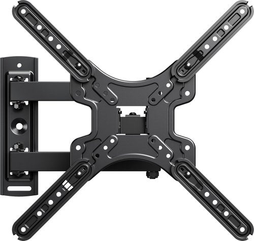 IWORKBOARD 43 50 55 inch Full Motion Corner TV Wall Mount for Most 32-60" TVs, Articulating Swivel Tilting TV Wall Mount Bracket, up to 77 lbs, VESA 400x400mm, Single Stud