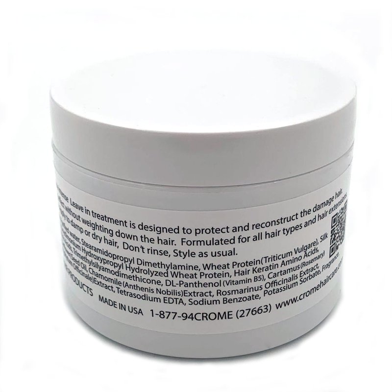Crome Hair Food - Keratin Leave - In Conditioner - 8 Oz - Hair Treatment