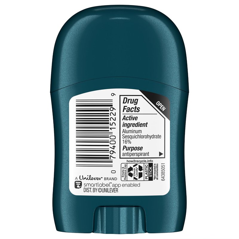 Degree Men’s Travel Deodorant Cool Rush 36-Pack – 72H Body Heat Activated Mini Antiperspirant, 0.5 Oz Ea