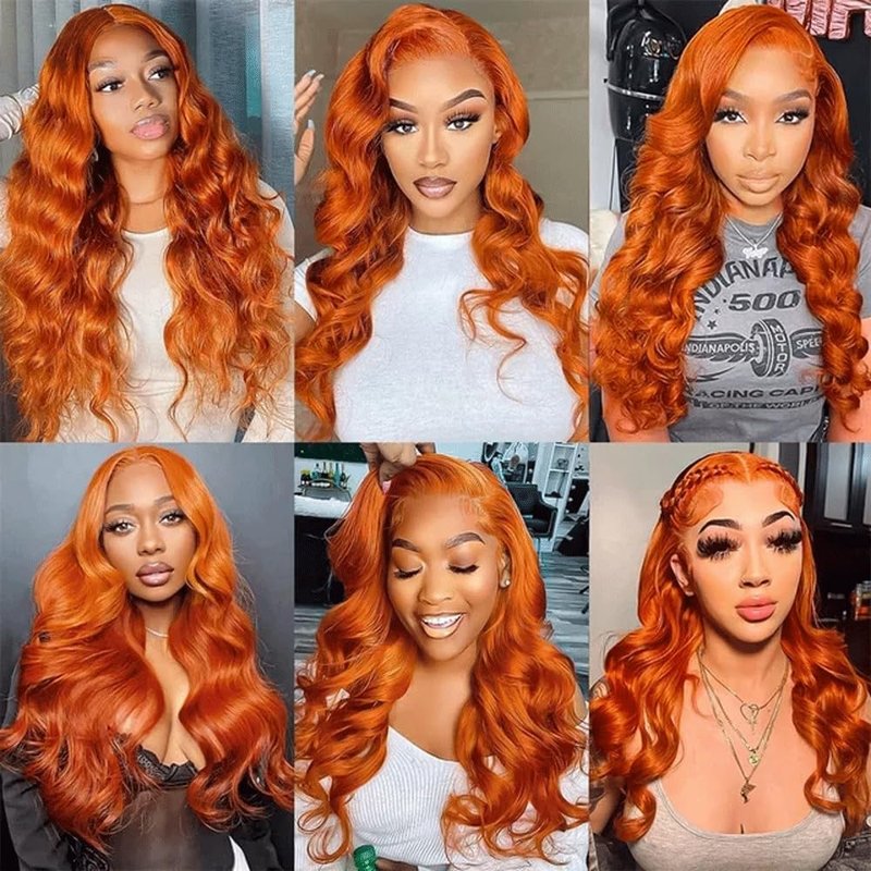 Curly Human Hair Bundle | Ginger Orange 350 Color | 24 Inch Brazilian Virgin Hair - 100g