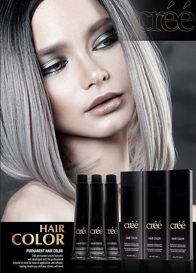 Cree Professional 8.3 - Light Golden Blond Permanent Hair Color - Long Lasting, Rich Vibrant - Gray Coverage 100ml - 3.4 fl.oz.