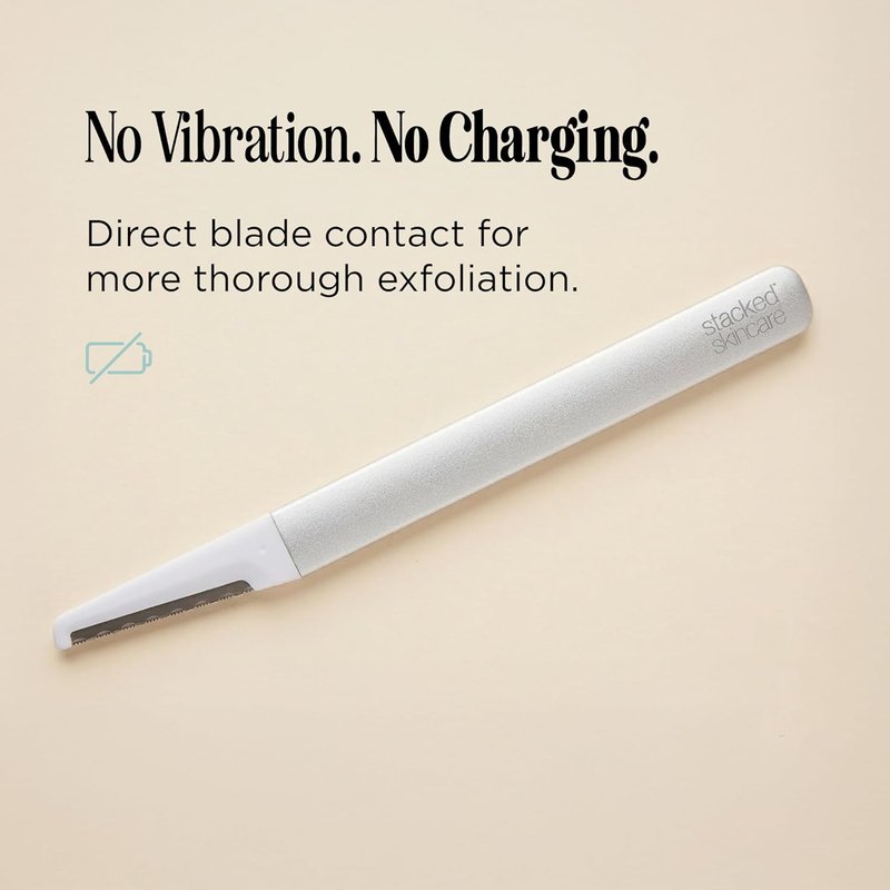 Professional Dermaplaning Tool - Precision Exfoliation for Smooth Skin | Refillable Blades & Aluminum Handle