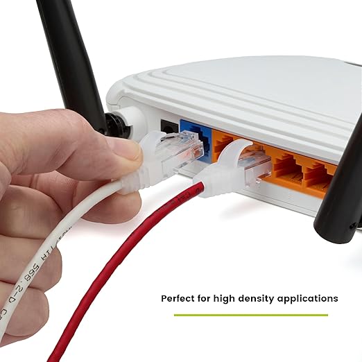 TRUECABLE Cat6 Component Rated Patch Cable, Unshielded (U/UTP), 10ft, Red, 28AWG Stranded Pure Copper, Snagless 10G High-Speed Ethernet Cable, PoE++ 4PPoE 100W, UL Listed, RoHS-3, 5 Pack