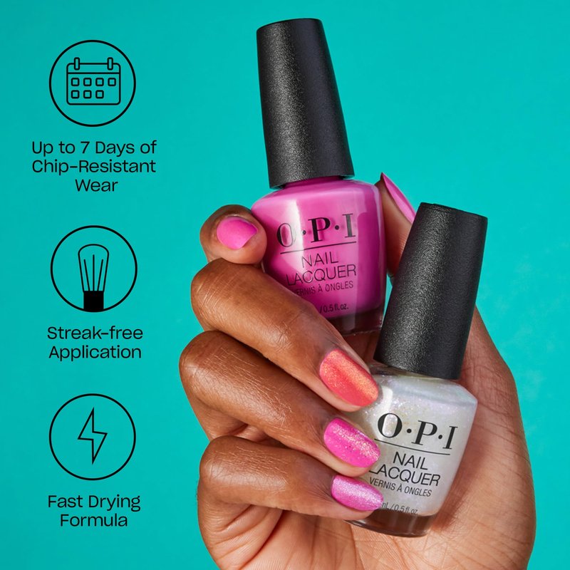 OPI Nail Lacquer We the Female | Opaque Dark Red Crème Chip Resistant Nail Polish | Washington DC Collection