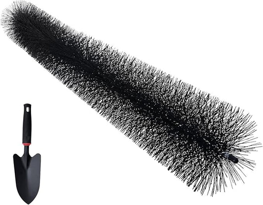 Happybuy Gutter Brush, 60ft Total, 4.33" Dia., 5" Gutter Cleaning Tool, Ground-Level Leaf Guard, Clear Roof Debris, 20 Pack