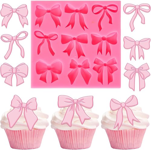 JarThenaAMCS Bow Fondant Mold - Silicone Bowknot Mould for Baking & Crafts | Perfect for Parties