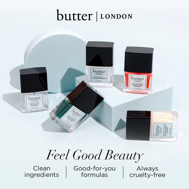 butter LONDON Patent Shine 10X Nail Lacquer, Helps Protect & Strengthen Nails, Gel-Like Finish & Chip-Resistant, 10-Free Formula, Vegan, Cruelty & Paraben Free, Good Vibes