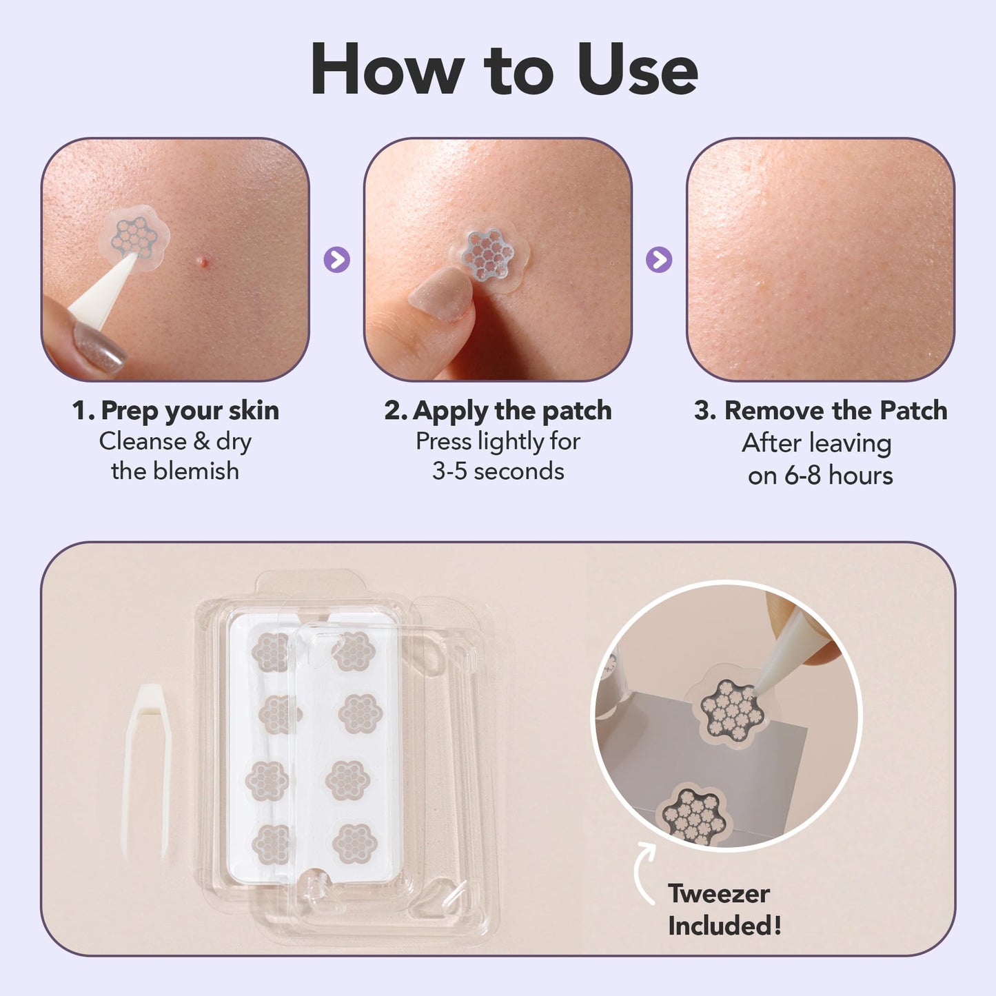FreeGo Magnesium Blemish Microdarts Pimple Patch | Fast-Acting | Quick Calming | 99.9% Pure Magnesium | Madecassic Acid | Tea Tree | Eucalyptus Leaf | Hydrocolloid Spot Care Patch | Large | 6 Patches