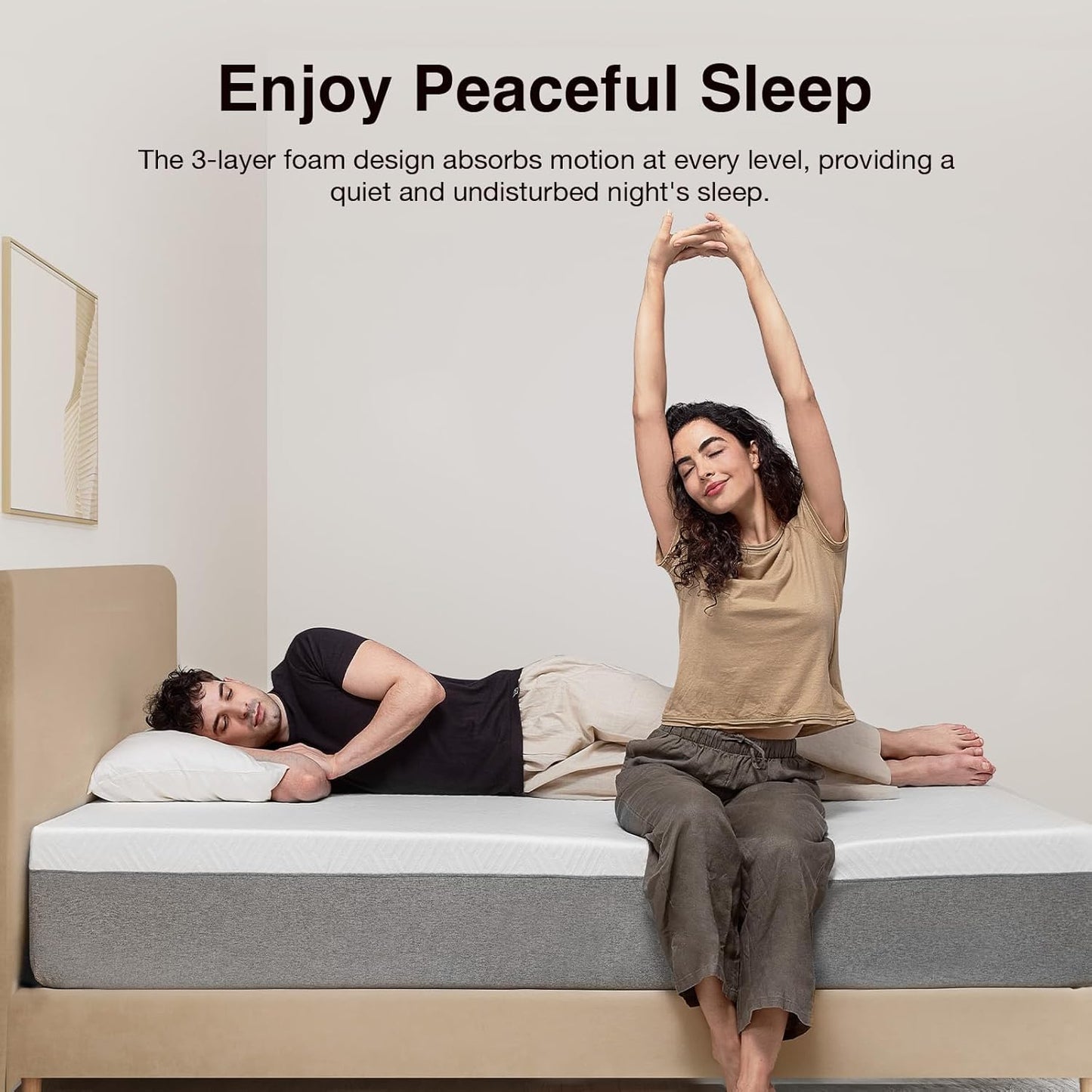 Novilla 10-Inch King Memory Foam Mattress - Gel Foam for Comfortable Sleep & Pain Relief, CertiPUR-US Certified