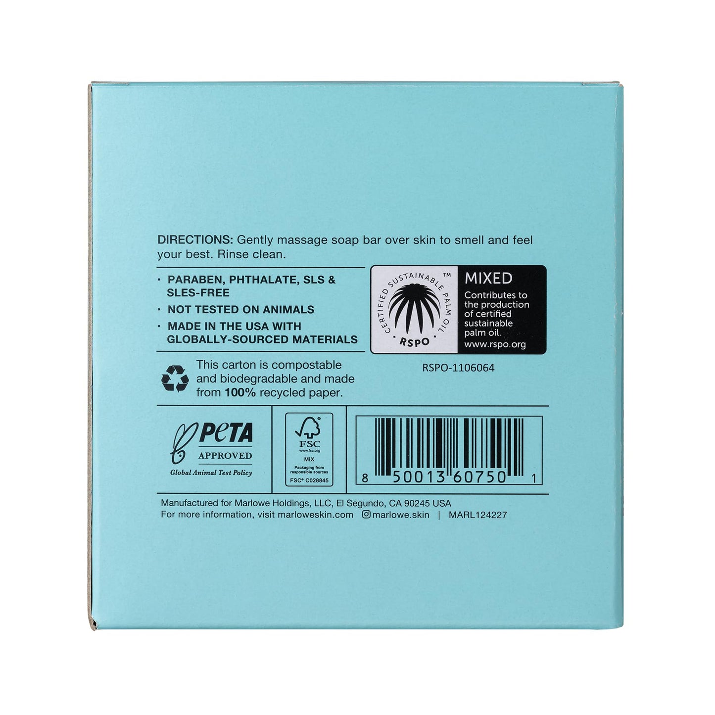 MARLOWE. No. The Threesome Set – Santal Scrub, No. 105 Moisturizing Bar & No. 106 Charcoal Cleanser, 7 Oz, Paraben & Sulfate Free