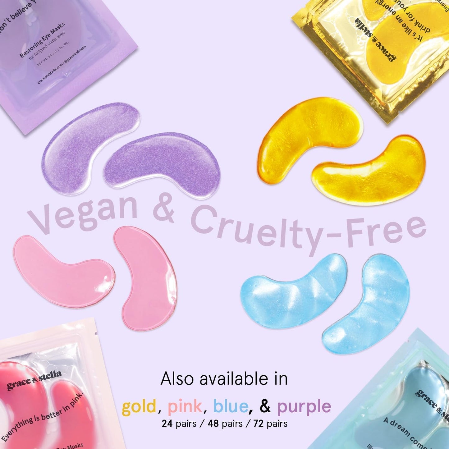 grace & stella Caffeine Under Eye Patches - Awakening Eye Patches for Puffy Eyes and Dark Circles, Under Eye Mask Patches with Niacinamide & Hyaluronic Acid - Teen Girl Gifts, Vegan (Bronze, 24 Pairs)