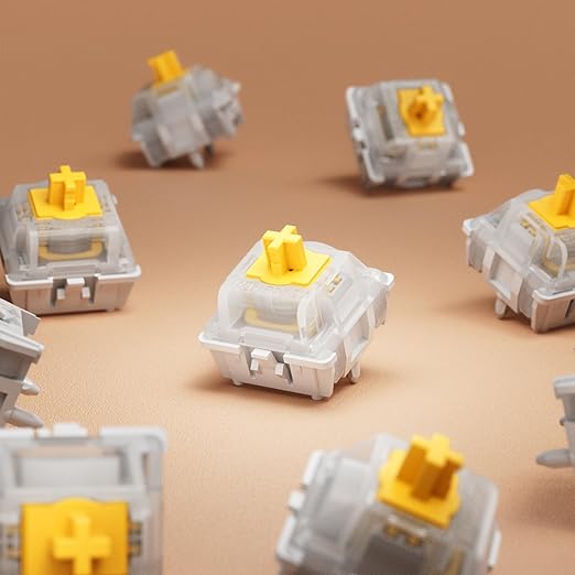Keychron Magnetic Switches Dawn Linear - 110 PCS, 30gf, Pre-Lubed, 0.1mm Adjustable Actuation, Gateron Double-Rail Hall Effect, Compatible K/Q HE & Lemokey HE (NOT for 8K HE Models)