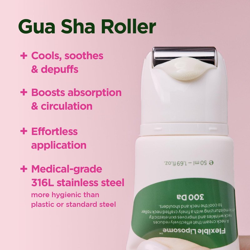 Retino Collagen Gua Sha Neck Cream - Anti-Aging Moisturizer for Tightening & Lifting | 1.69 fl oz